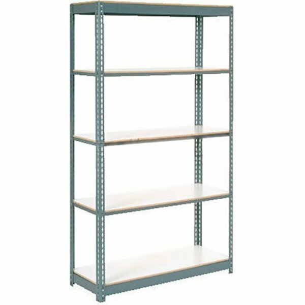 Global Industrial 5 Shelf, Extra HD Boltless Shelving, Starter, 48inW x 24inD x 60inH, Laminate Deck 236748GY